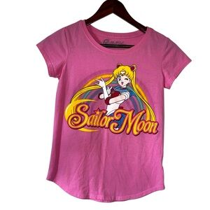 Sailor Moon Pink Graphic Tee | Girls L (10/12)